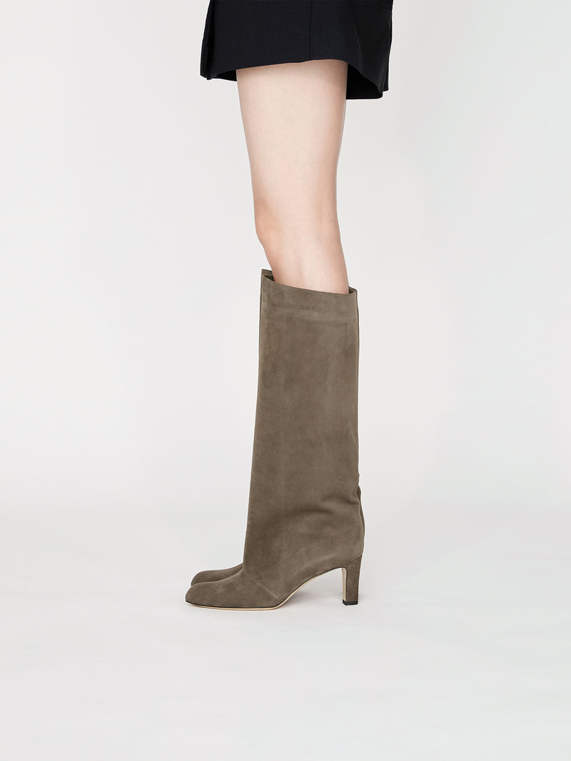 スエードロングブーツ 5919/BOOT/TAUPE