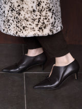 リボンスリットブーティ 7701/AGU/BROWN