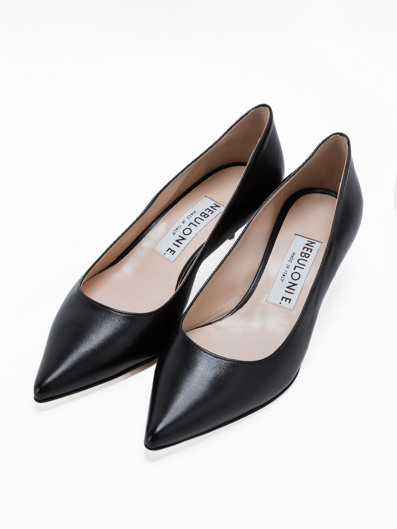 キトゥンヒールパンプス 6911/ROCK/BLACK – NEBULONI E.