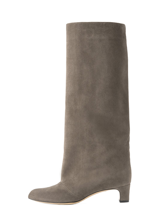 スエードロングブーツ 6921/BASS/GREY