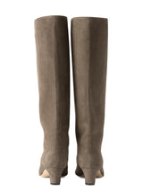 スエードロングブーツ 6921/BASS/TAUPE