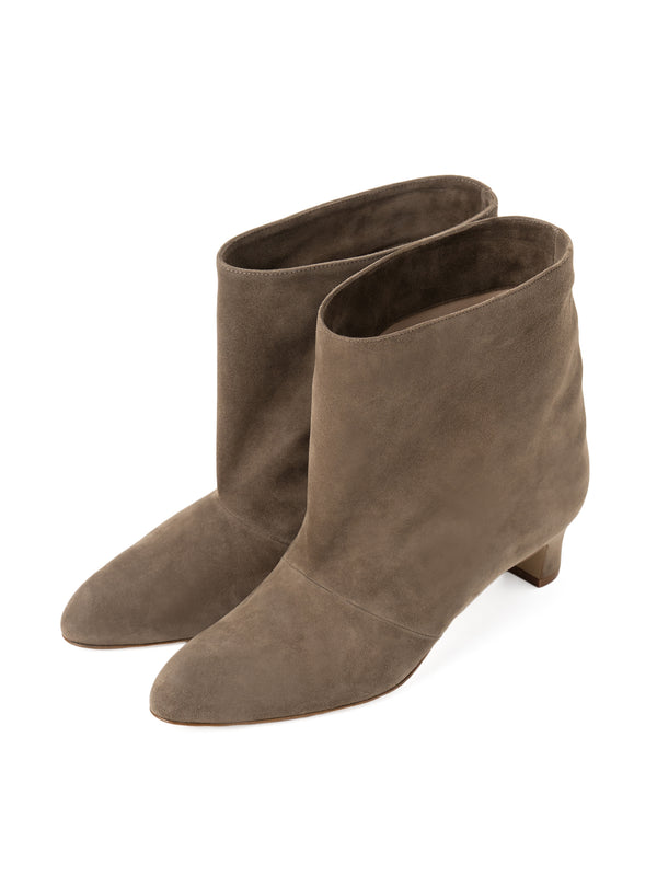 スエードショートブーツ 6923/BASS/TAUPE