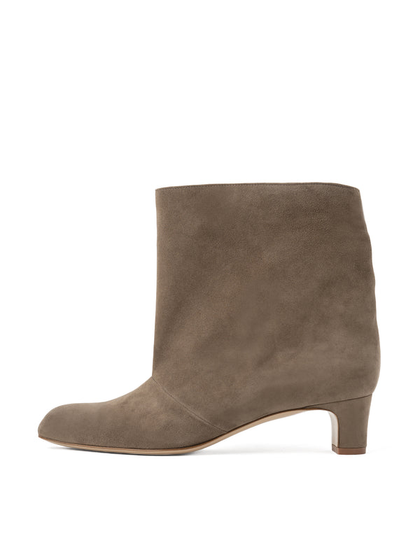 スエードショートブーツ 6923/BASS/TAUPE