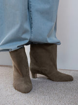 スエードショートブーツ 6923/BASS/TAUPE