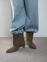 スエードショートブーツ 6923/BASS/TAUPE