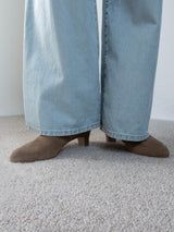 スエードショートブーツ 6923/BASS/TAUPE