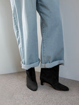 スエードショートブーツ 6923/BASS/BLACK