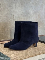 スエードショートブーツ 6923/BASS/NAVY