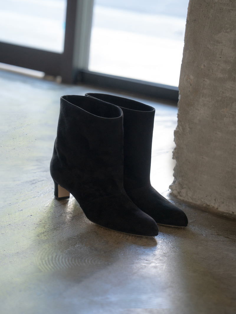 スエードショートブーツ 6923/BASS/BLACK