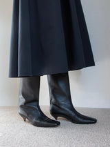 スクエアトゥーミドルブーツ 7321/EMA/BLACK