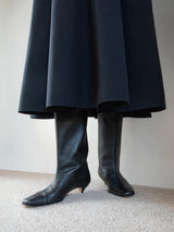 スクエアトゥーミドルブーツ 7321/EMA/BLACK