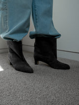 スエードショートブーツ 6923/BASS/BLACK