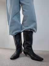 スクエアトゥーミドルブーツ 7321/EMA/BLACK