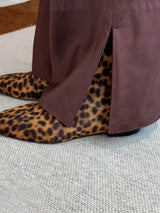 リアルヘアカーフレオパードショートブーツ 7519/15P