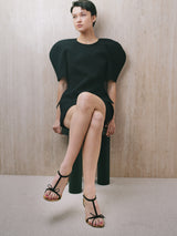 【予約】リボンアンクルストラップサンダル 7640/759/GOLD