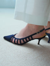 【予約】カットワークバックストラップサンダル 7614/OLGA