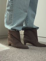 スエードショートブーツ 6923/BASS/TAUPE