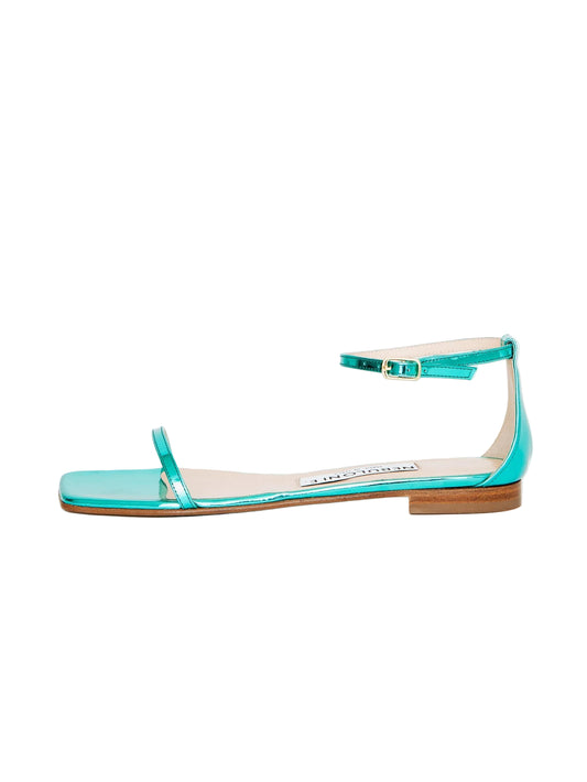 アンクルストラップフラットサンダル 6824/GLAM/LIGHTBLUE