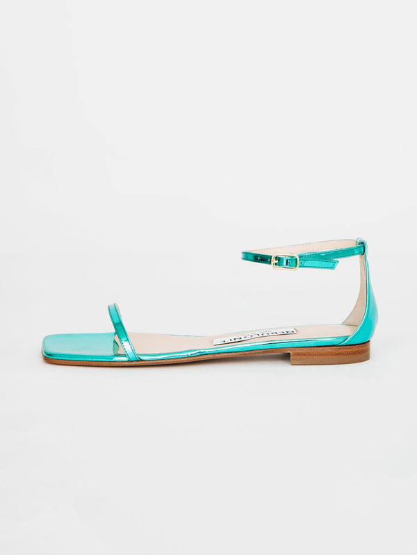 アンクルストラップフラットサンダル 6824/GLAM/LIGHTBLUE
