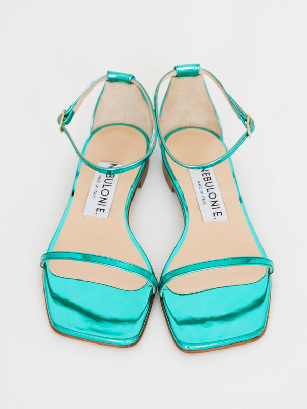 アンクルストラップフラットサンダル 6824/GLAM/LIGHTBLUE